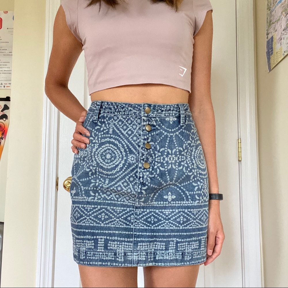 FREE PEOPLE DENIM SKIRT, NWT